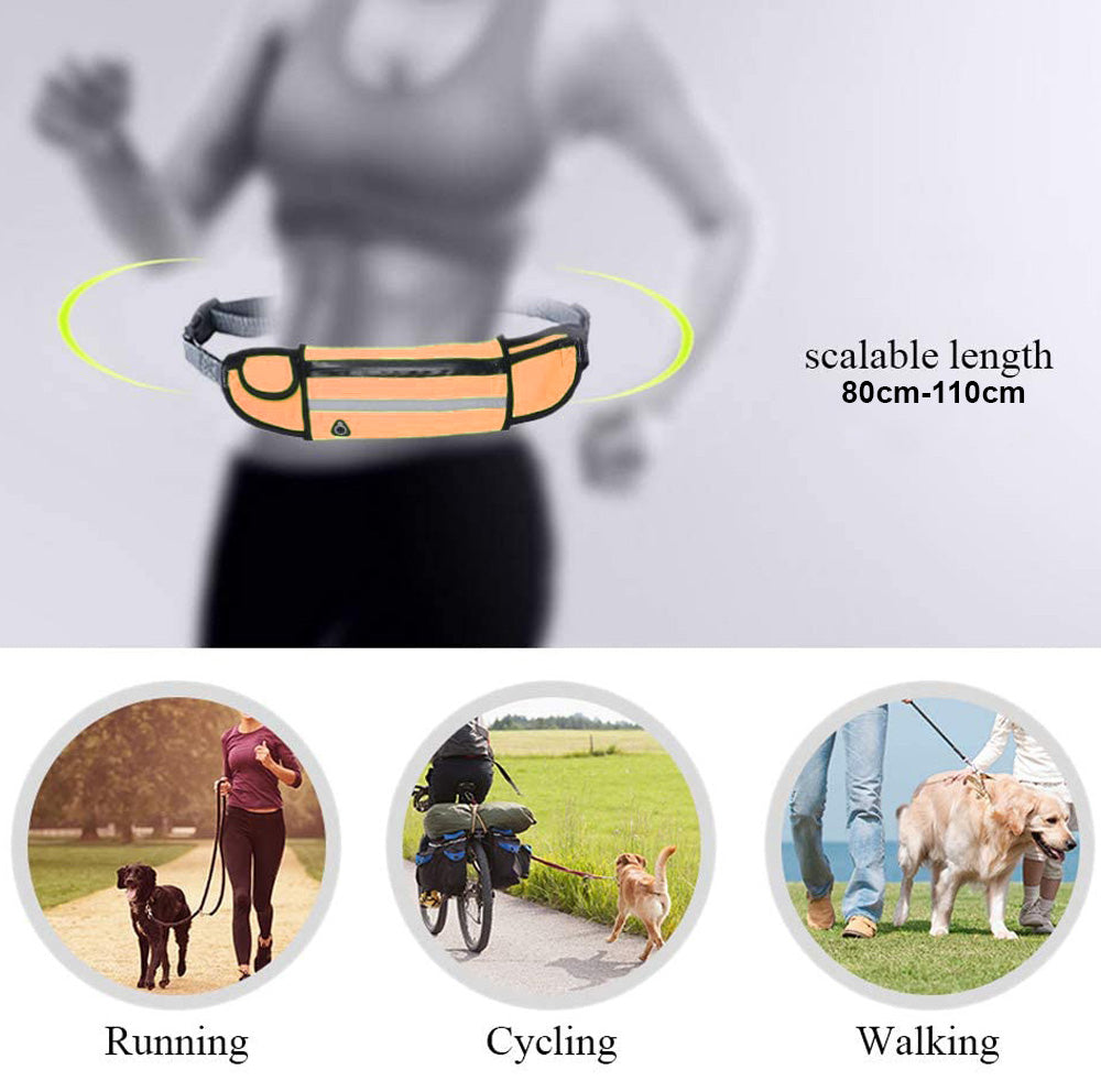Hands-Free Dog Leash Bag – Adjustable & Reflective
