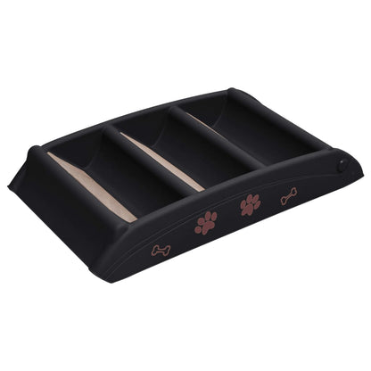 NNEVL Folding Dog Stairs Black 62x40x49.5 cm-4