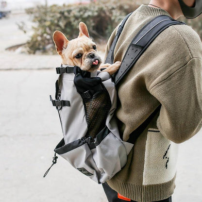 Double Shoulder Portable Pet Dog Carrier Backpack - Travel In Style With Your Furry Friend!