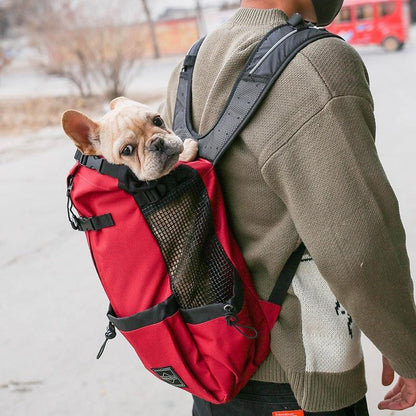 Double Shoulder Portable Pet Dog Carrier Backpack - Travel In Style With Your Furry Friend!